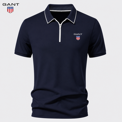 GANT™ Sommar Pikétröja med Dragkedja