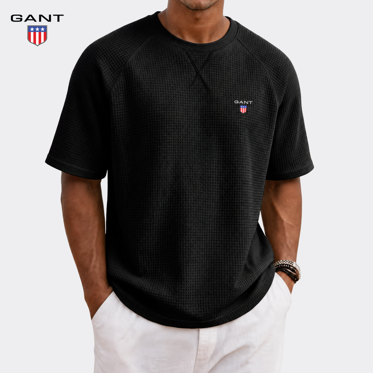 GANT™ Premium T-shirt med Struktur