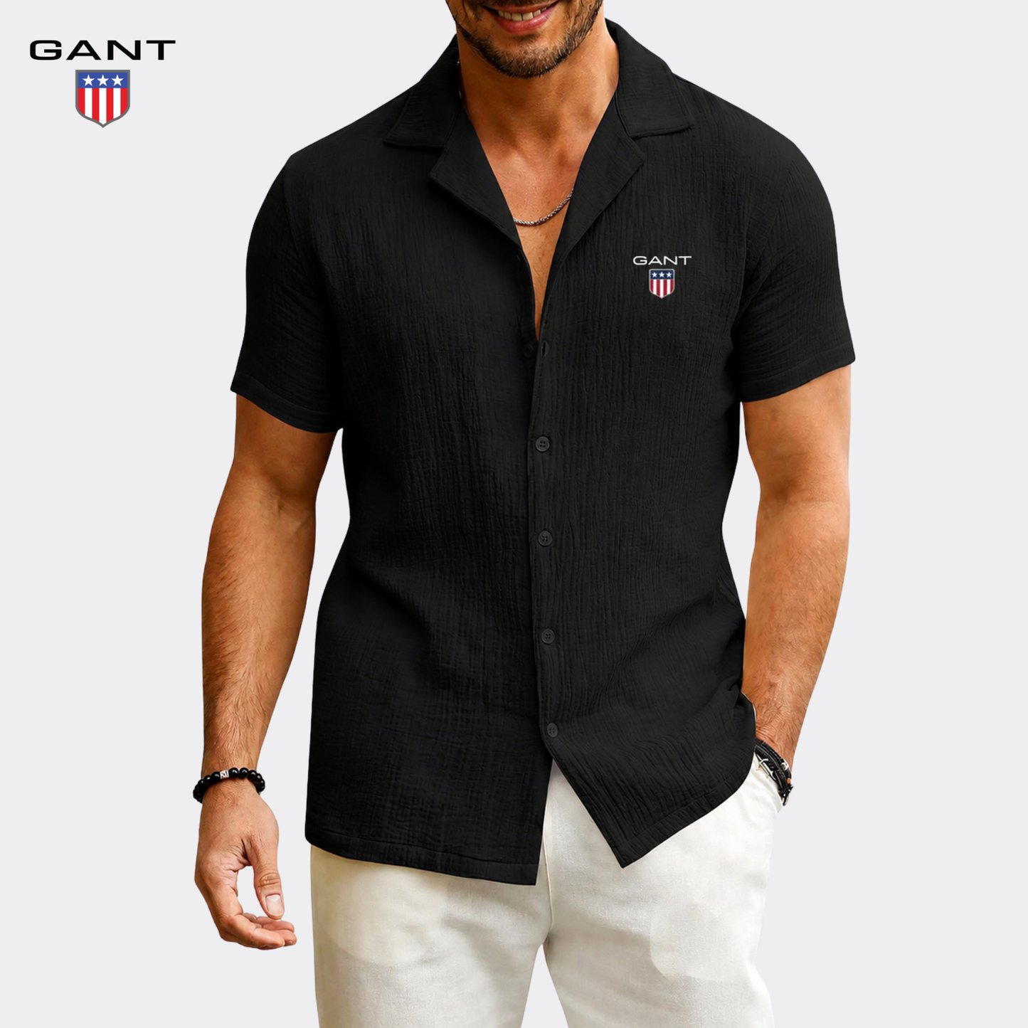 GANT™ Elegant Sommar­skjorta med Resortkrage