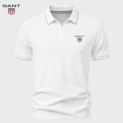 GANT™ Sommar Pikétröja med Dragkedja