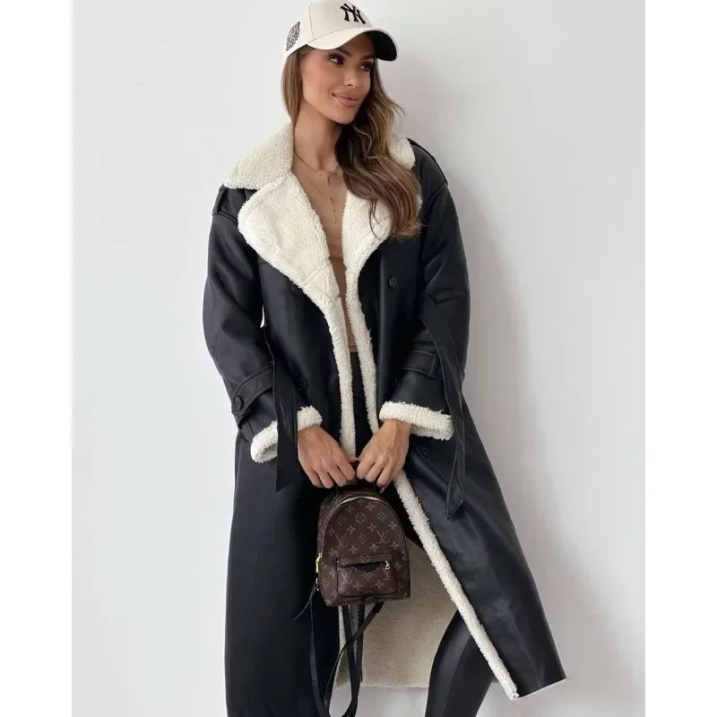 Elara | Teddy-Lined Trench Coat